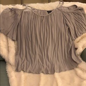 Gray Open Shoulder Top from TORRID